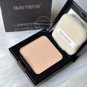 New Laura Mercier Foundation Powder with Puff & Sponge~2N1 No2~Full size~Rare